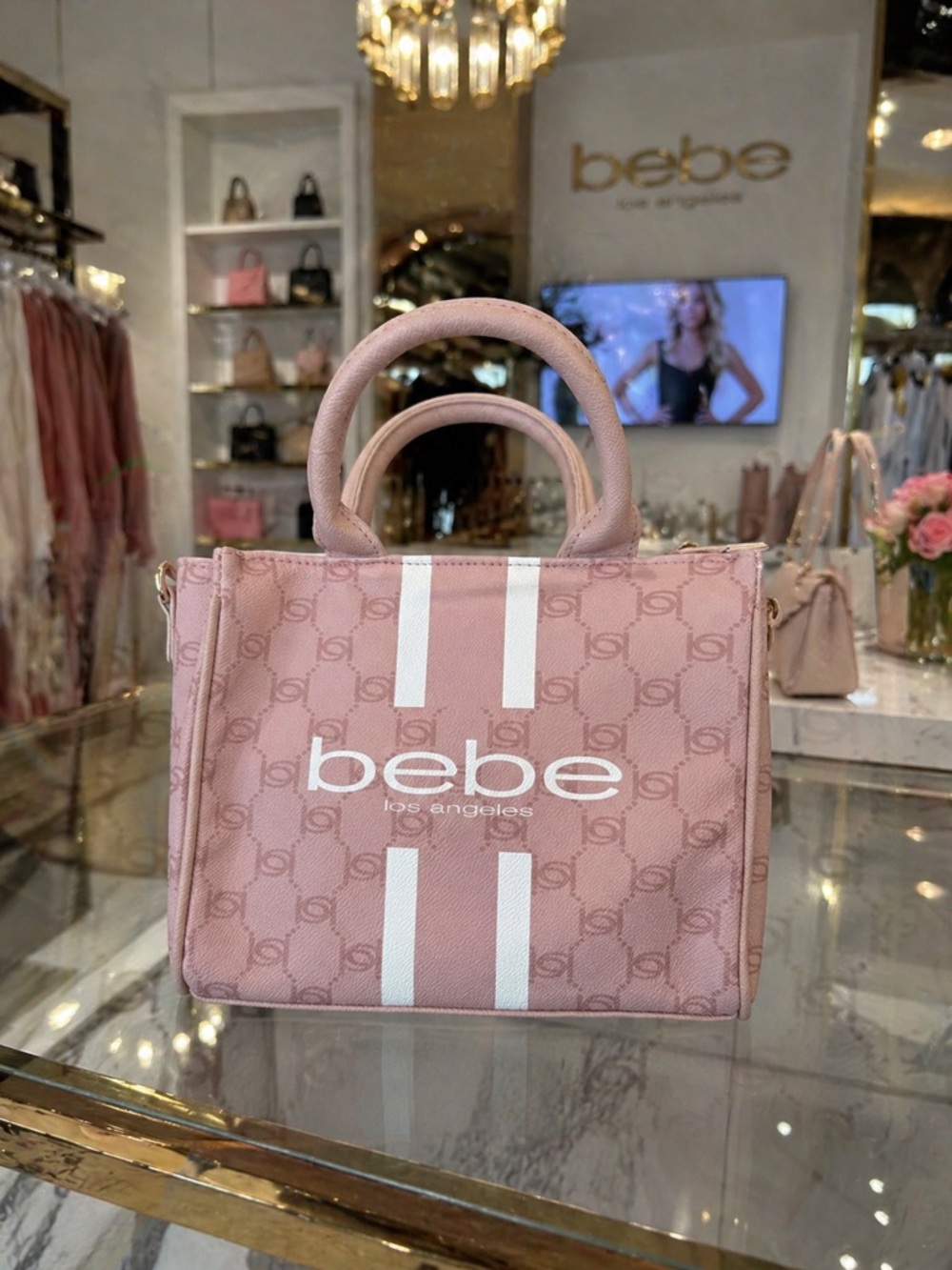 bebe Paisley Mini Satchel